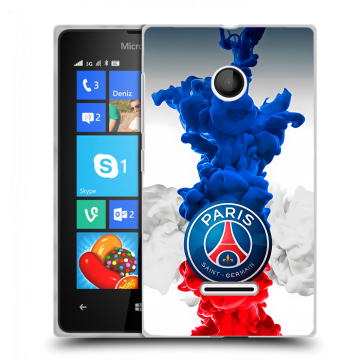 Пластиковый чехол на Microsoft Lumia 435 с принтом PSG ПСЖ
