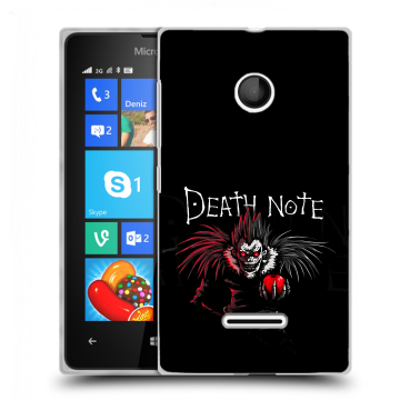 Пластиковый чехол на Microsoft Lumia 435 с принтом Death note Тетрадь смерти Пластиковый чехол на Microsoft Lumia 435 с принтом Death note Тетрадь смерти