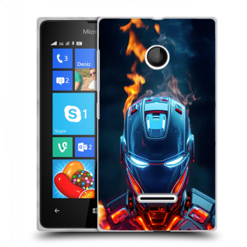 Пластиковый чехол на Microsoft Lumia 435 с принтом IronMan Железный человек Пластиковый чехол на Microsoft Lumia 435 с принтом IronMan Железный человек