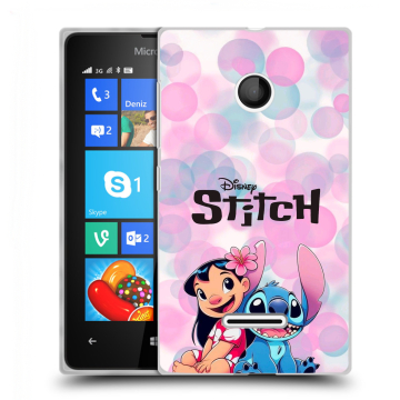 Пластиковый чехол на Microsoft Lumia 435 с принтом Лило и Стич Пластиковый чехол на Microsoft Lumia 435 с принтом Лило и Стич