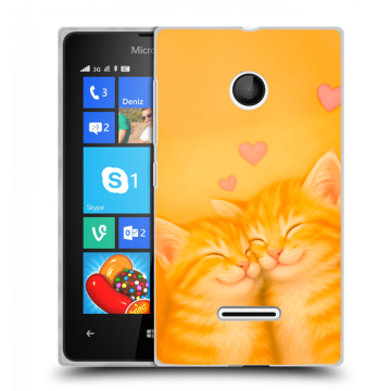 Пластиковый чехол на Microsoft Lumia 435 с принтом Милые котята Пластиковый чехол на Microsoft Lumia 435 с принтом Милые котята