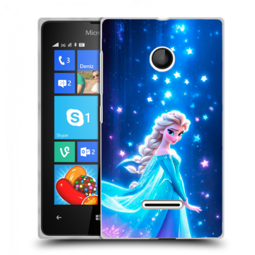Пластиковый чехол на Microsoft Lumia 435 с принтом Холодное сердце Frozen Пластиковый чехол на Microsoft Lumia 435 с принтом Холодное сердце Frozen