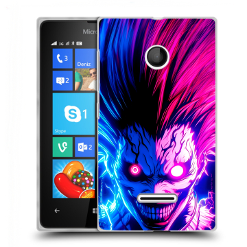 Пластиковый чехол на Microsoft Lumia 435 с принтом Death note Тетрадь смерти