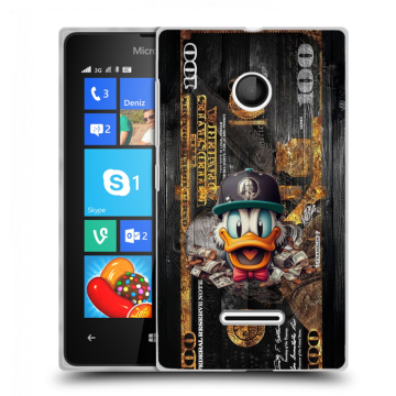 Пластиковый чехол на Microsoft Lumia 435 с принтом Дональд Дак Доллар Пластиковый чехол на Microsoft Lumia 435 с принтом Дональд Дак Доллар