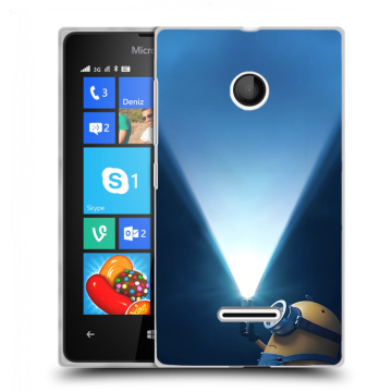 Пластиковый чехол на Microsoft Lumia 435 с принтом Миньоны Пластиковый чехол на Microsoft Lumia 435 с принтом Миньоны