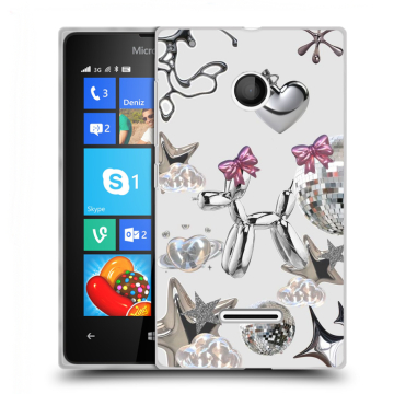 Пластиковый чехол на Microsoft Lumia 435 с принтом Y2K Пластиковый чехол на Microsoft Lumia 435 с принтом Y2K
