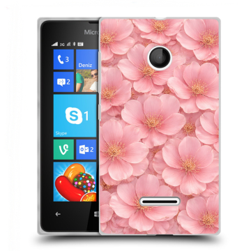 Пластиковый чехол на Microsoft Lumia 435 с принтом женский