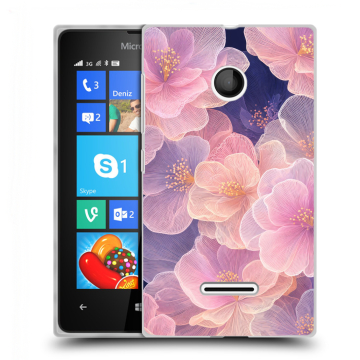 Пластиковый чехол на Microsoft Lumia 435 с принтом женский