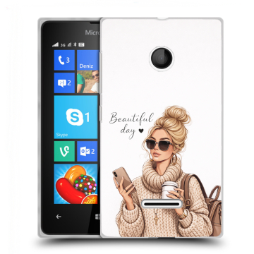 Пластиковый чехол на Microsoft Lumia 435 с принтом женский Пластиковый чехол на Microsoft Lumia 435 с принтом женский