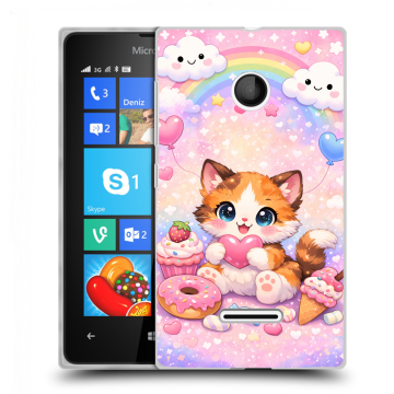 Пластиковый чехол на Microsoft Lumia 435 с принтом для девочек Пластиковый чехол на Microsoft Lumia 435 с принтом для девочек