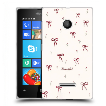 Пластиковый чехол на Microsoft Lumia 435 с принтом для девочек