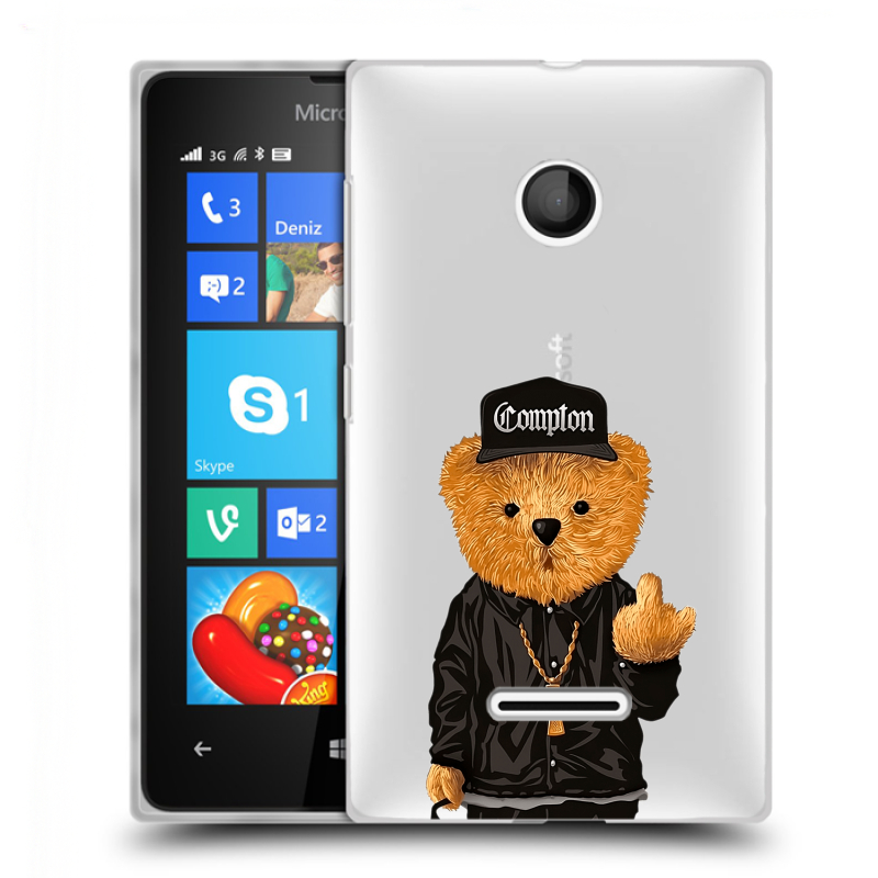 Пластиковый чехол на Microsoft Lumia 435 с принтом Мишка Пластиковый чехол на Microsoft Lumia 435 с принтом Мишка