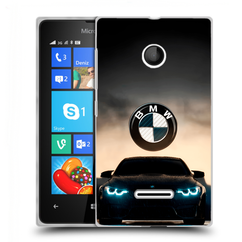 Пластиковый чехол на Microsoft Lumia 435 с принтом БМВ BMW Пластиковый чехол на Microsoft Lumia 435 с принтом БМВ BMW