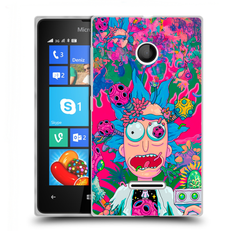Пластиковый чехол на Microsoft Lumia 435 с принтом Рик и Морти Rick Morty Пластиковый чехол на Microsoft Lumia 435 с принтом Рик и Морти Rick Morty
