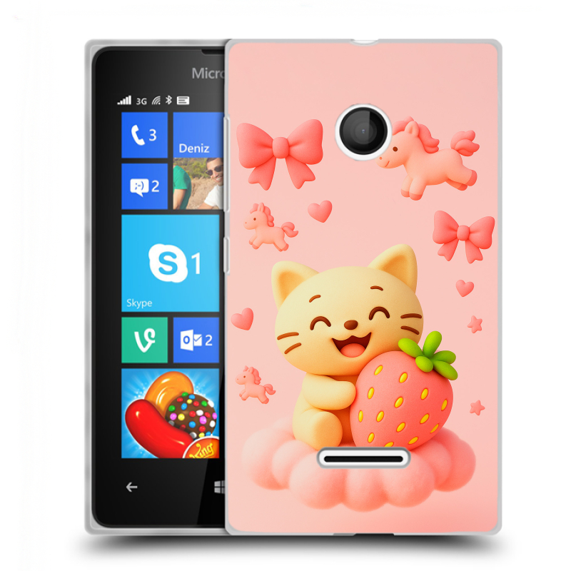 Пластиковый чехол на Microsoft Lumia 435 с принтом для девочек Пластиковый чехол на Microsoft Lumia 435 с принтом для девочек