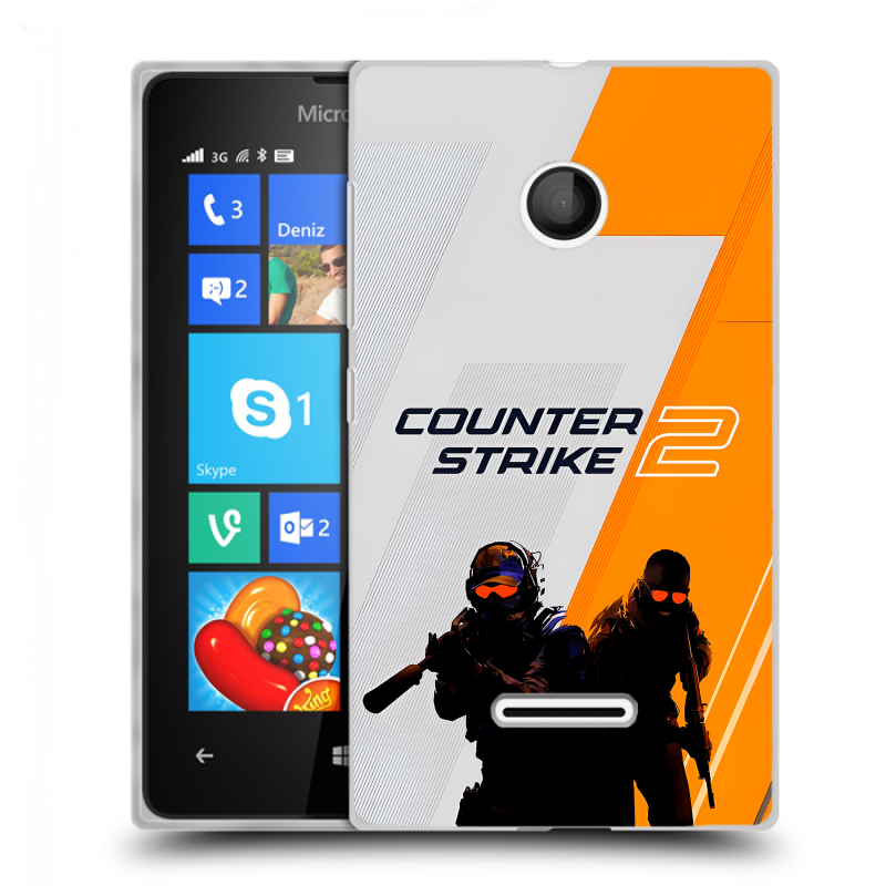 Пластиковый чехол на Microsoft Lumia 435 с принтом Counter Strike Пластиковый чехол на Microsoft Lumia 435 с принтом Counter Strike