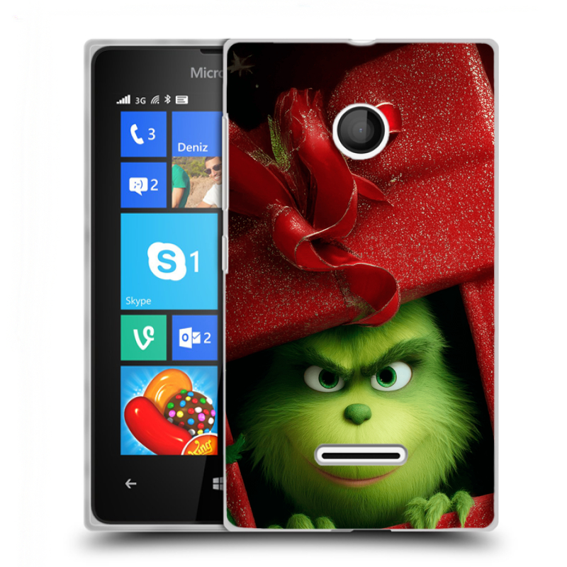 Пластиковый чехол на Microsoft Lumia 435 с принтом Новый год Пластиковый чехол на Microsoft Lumia 435 с принтом Новый год