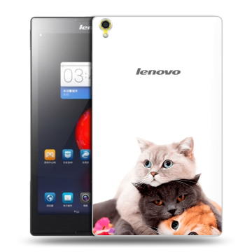Силиконовый чехол на планшета Lenovo Tab S8 с принтом Кошки
