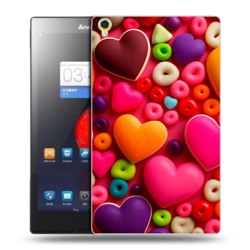 Силиконовый чехол на Lenovo Tab S8 с принтом Сердечки