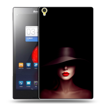 Силиконовый чехол на Lenovo Tab S8 с принтом Девушка в шляпе