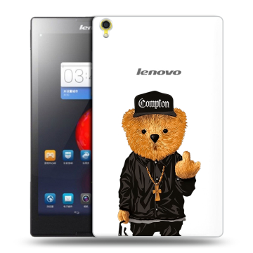 Силиконовый чехол на Lenovo Tab S8 с принтом Плюшевый медведь