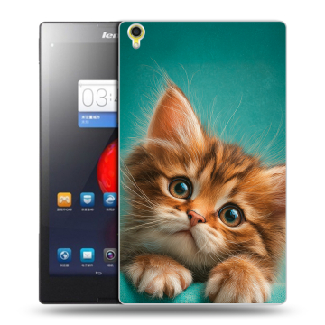 Силиконовый чехол на Lenovo Tab S8 с принтом котенок