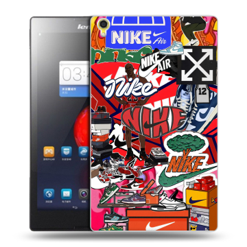 Силиконовый чехол на Lenovo Tab S8 с принтом Найк Nike яркий