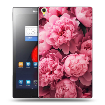Силиконовый чехол на Lenovo Tab S8 с принтом цветы пионы