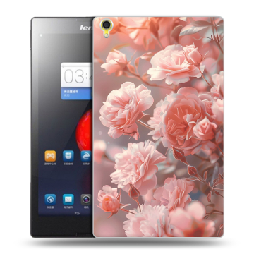 Силиконовый чехол на Lenovo Tab S8 с принтом Розовые розы