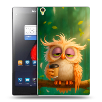 Силиконовый чехол на Lenovo Tab S8 с принтом сова