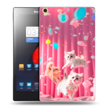 Силиконовый чехол на Lenovo Tab S8 с принтом милые котики