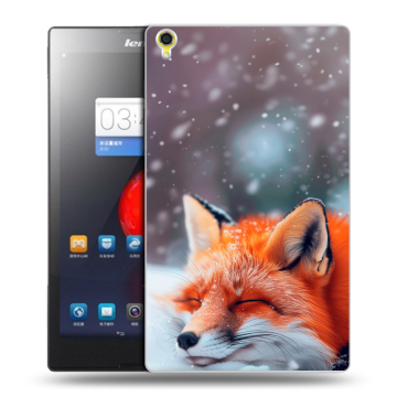 Силиконовый чехол на Lenovo Tab S8 с принтом лиса Силиконовый чехол на Lenovo Tab S8 с принтом лиса