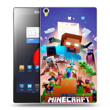 Силиконовый чехол на Lenovo Tab S8 с принтом Майнкрафт Minecraft Силиконовый чехол на Lenovo Tab S8 с принтом Майнкрафт Minecraft