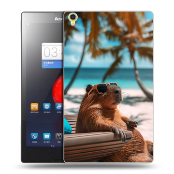 Силиконовый чехол на Lenovo Tab S8 с принтом Капибара