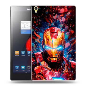 Силиконовый чехол на Lenovo Tab S8 с принтом Железный человек Ironman