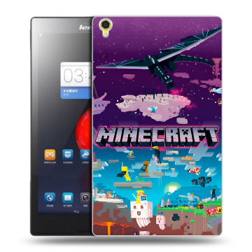 Силиконовый чехол на Lenovo Tab S8 с принтом Майнкрафт Minecraft