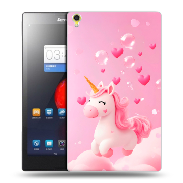 Силиконовый чехол на Lenovo Tab S8 с принтом Единорог