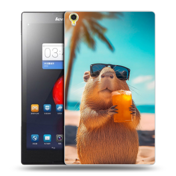 Силиконовый чехол на Lenovo Tab S8 с принтом Капибара