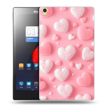 Силиконовый чехол на Lenovo Tab S8 с принтом Сердечки