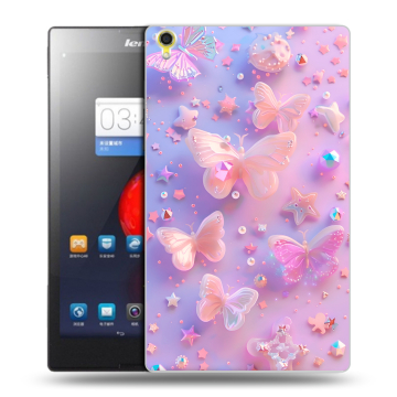 Силиконовый чехол на Lenovo Tab S8 с принтом Бабочки