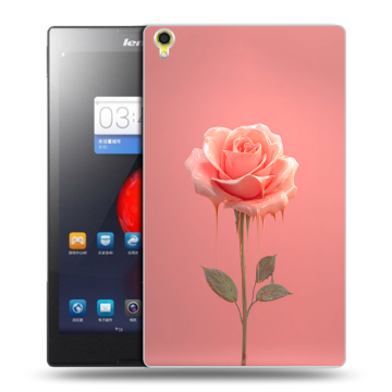 Силиконовый чехол на Lenovo Tab S8 с принтом Розовая роза