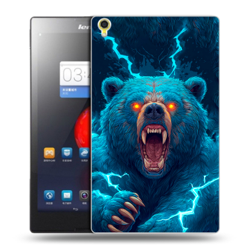 Силиконовый чехол на Lenovo Tab S8 с принтом Медведь