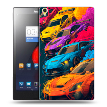 Силиконовый чехол на Lenovo Tab S8 с принтом Тачки
