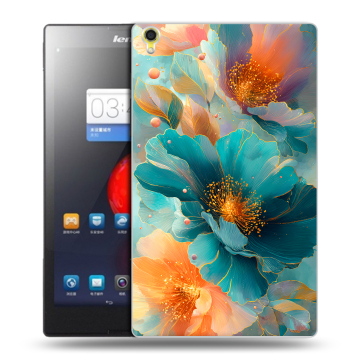 Силиконовый чехол на Lenovo Tab S8 с принтом Цветы