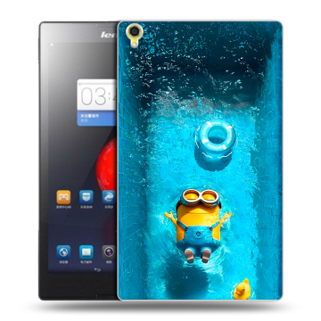 Силиконовый чехол на Lenovo Tab S8 с принтом Миньоны Силиконовый чехол на Lenovo Tab S8 с принтом Миньоны