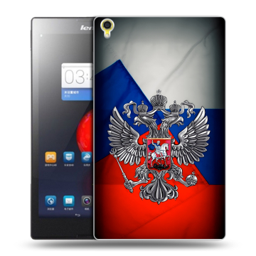 Силиконовый чехол на Lenovo Tab S8 с принтом Флаг России