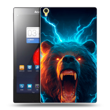 Силиконовый чехол на Lenovo Tab S8 с принтом Медведь