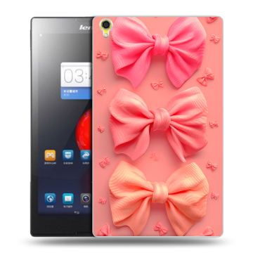 Силиконовый чехол на Lenovo Tab S8 с принтом Розовые бантики Силиконовый чехол на Lenovo Tab S8 с принтом Розовые бантики