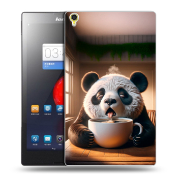 Силиконовый чехол на Lenovo Tab S8 с принтом смешная панда Силиконовый чехол на Lenovo Tab S8 с принтом смешная панда