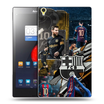 Силиконовый чехол на Lenovo Tab S8 с принтом Messi Barcelona